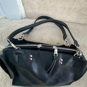 Steve Madden Black Faux Multiple straps bag